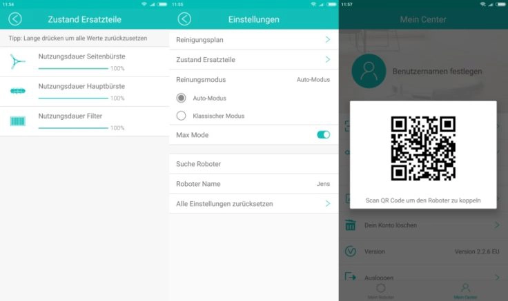 ILIFE A7 Saugroboter App Einstellungen