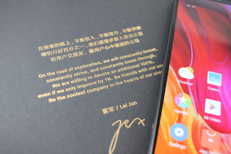 Xiaomi Mi 8 Explorer Edition CEO Gruß