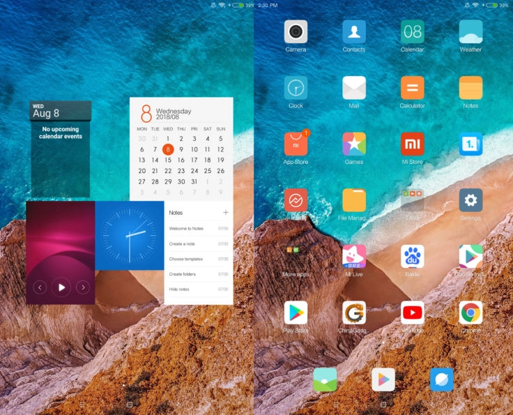 Xiaomi Mi Pad 4 MIUI Screenshot