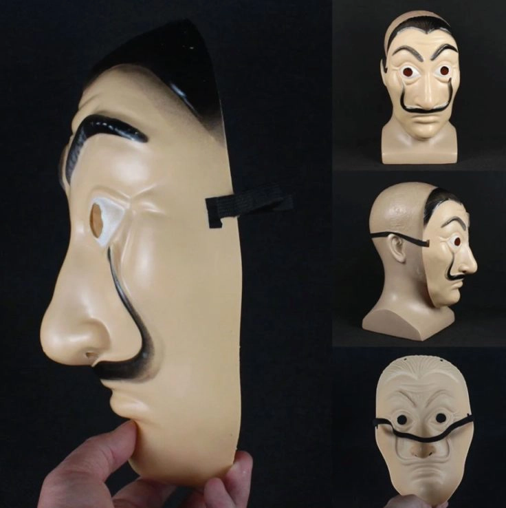 Haus des Geldes Maske Salvador Dali Maske günstig aus