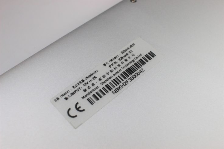 Jumper EZBook X1 CE-Kennzeichen