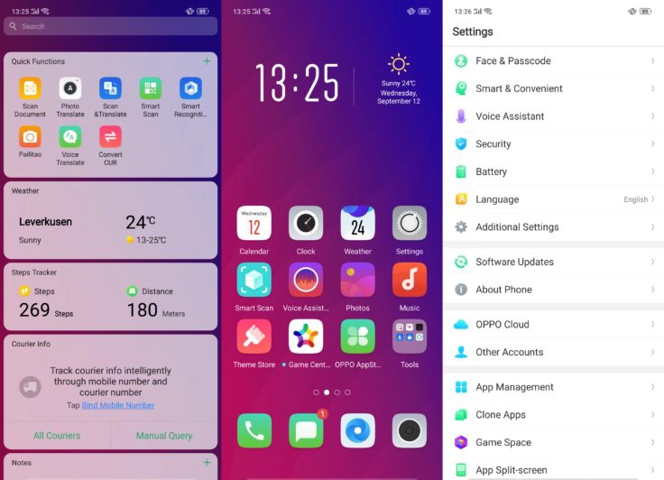 Oppo Find X Software