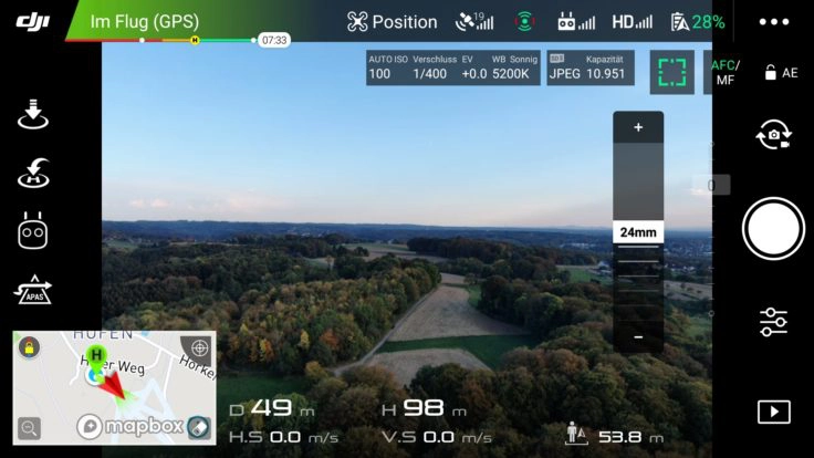 DJI GO Mavic 2 App Screenshot