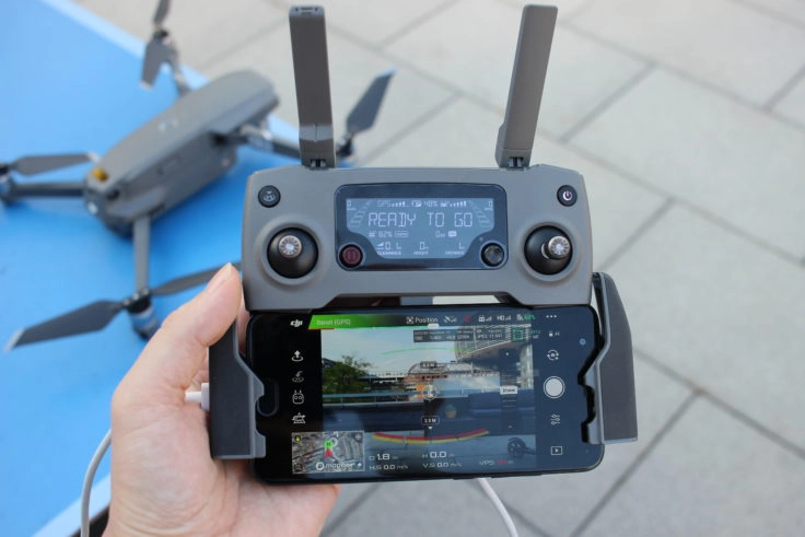 Dji Mavic 2 Zoom Fernsteuerung mit Smartphone