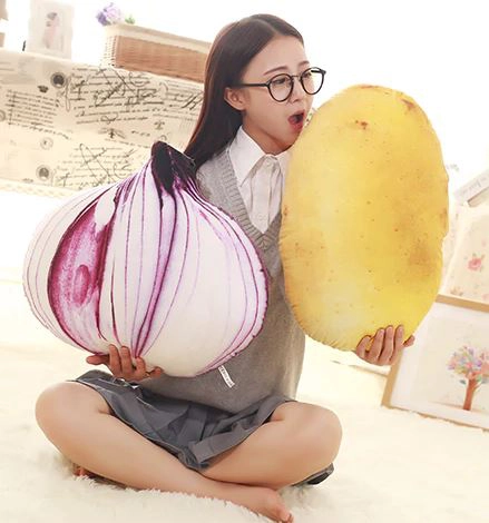 Gemüsekissen Frau Biss