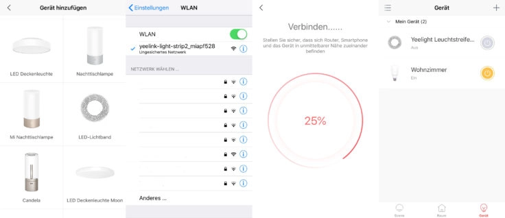 Yeelight LED Strip 2 WLAN Einbindung