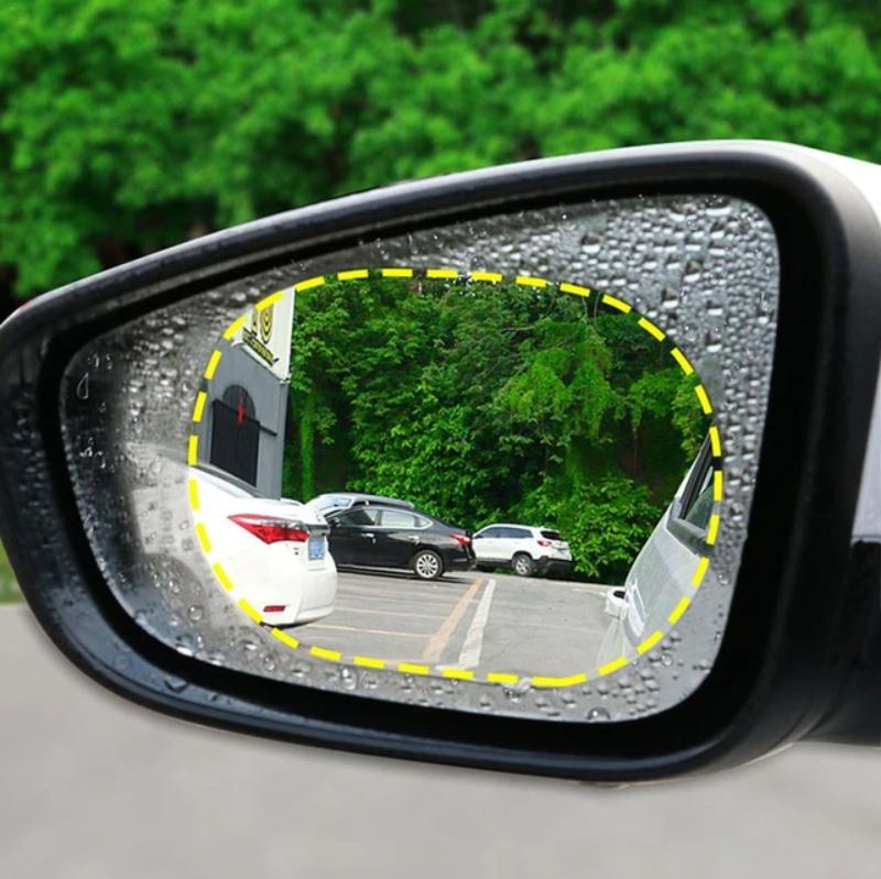 Auto Außenspiegel Folie Seitenspiegel Regenschutz Rückspiegel Nebelschutz 2*