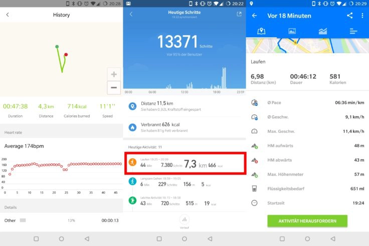 Hey Plus Mi Band 3 Laufen Vergleich