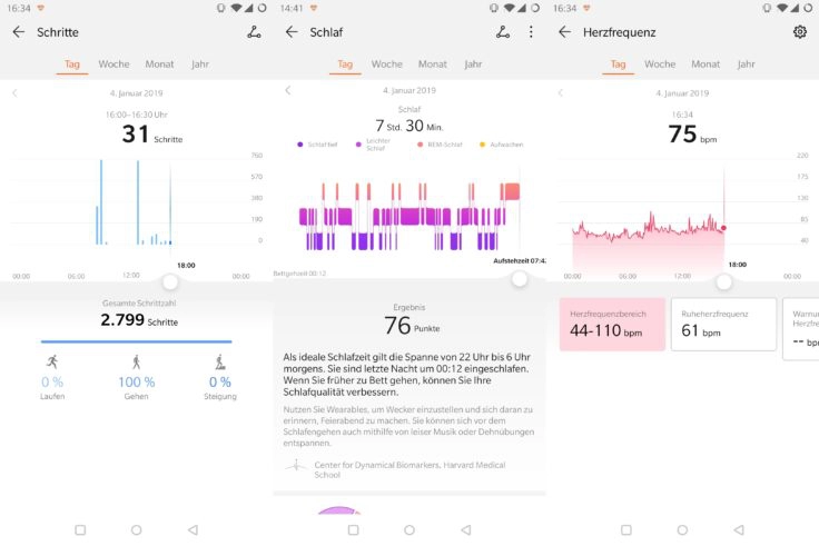 Honor Watch Magic Schritte Schlaf Herzfrequenz