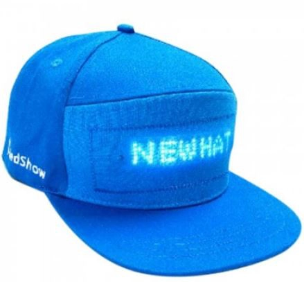 LED Basecap Front Blau