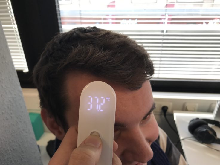 Xiaomi Infrarot Thermometer Anzeige