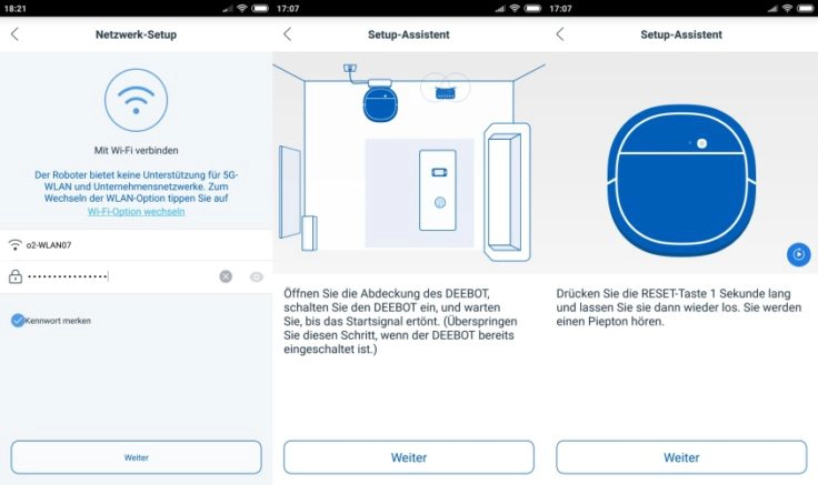 Ecovacs DEEBOT OZMO 930 Saugroboter App Verbindung WLAN