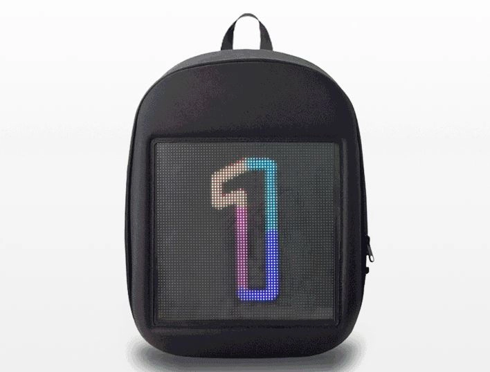 Rucksack mit LED Display 1