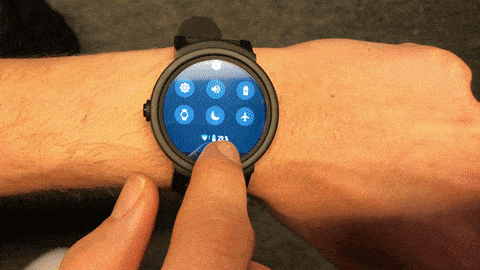 Ticwatch E Smartwatch Bedienung