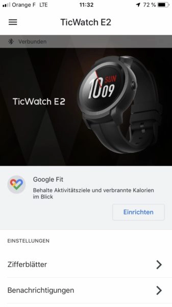 Ticwatch E2 WearOS Screenshot