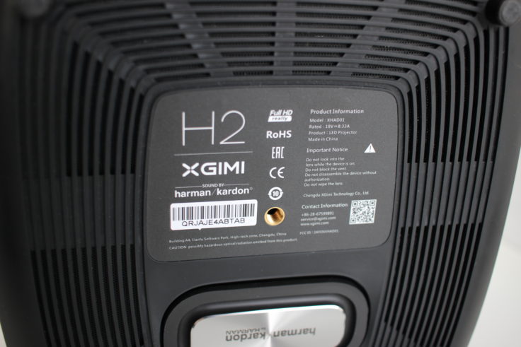 Xgimi H2 LED-Beamer Unterseite