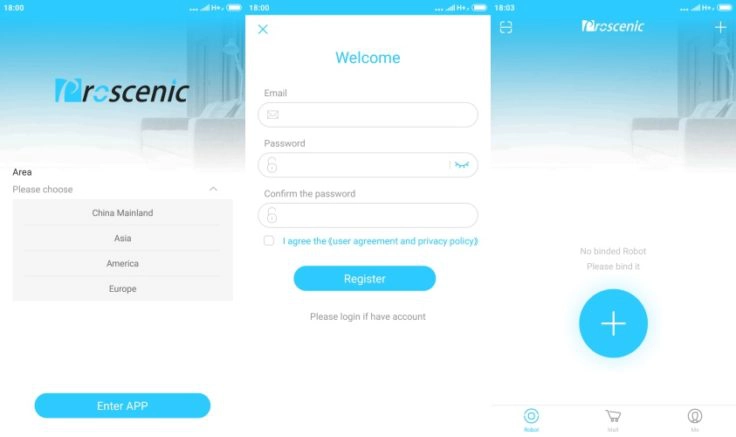 Proscenic 790T Saugroboter App Registrierung