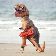 T-Rex Kostüm Strand