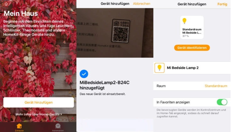 XIaomi Mijia Nachttischlampe 2 Apple HomeKit