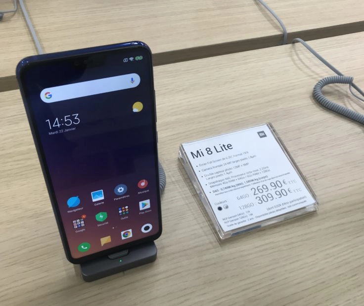 Xiaomi Mi 8 Lite Store Paris Preis