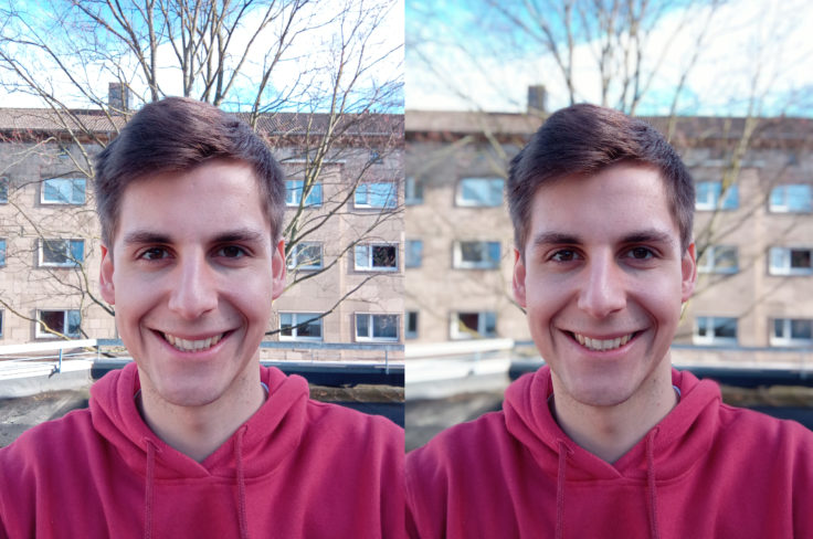 Xiaomi Mi Play Frontkamera Testfoto Person Portrait Vergleich