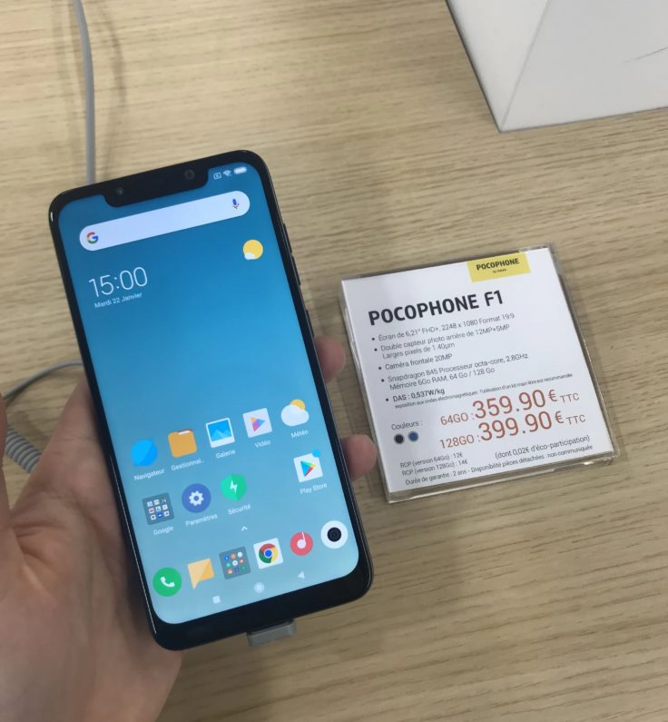 Xiaomi Pocophone F1 Store Paris