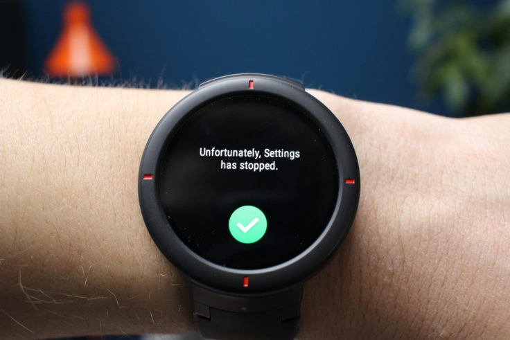 Amazfit Verge Perferences Optionen gestoppt