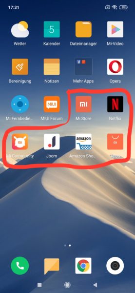 Xiaomi Mi 9 Region ändern Face Unlock Apps neu