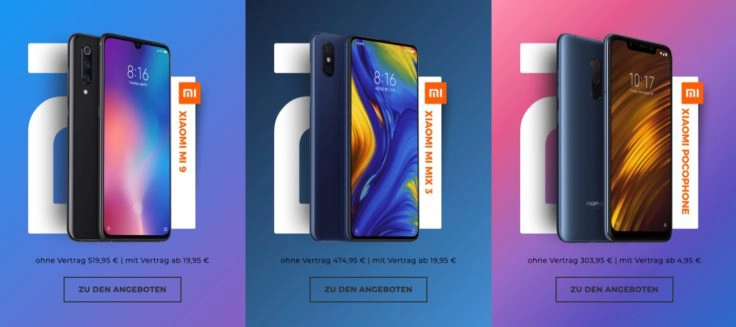 Xiaomi Smartphones bei Handyflash