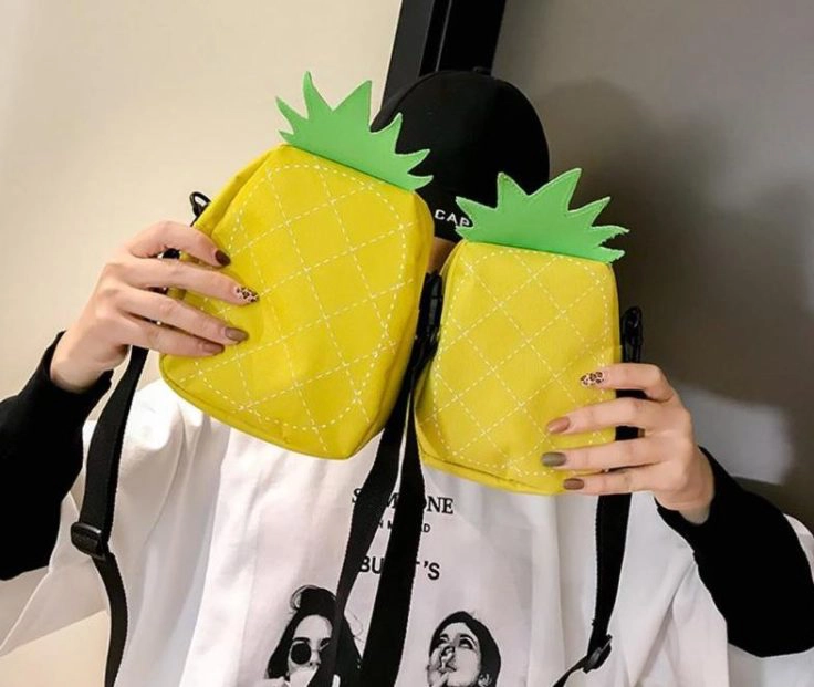Ananas-Handtasche-Größen