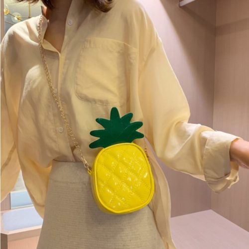 Ananas Handtasche undurchsichtig