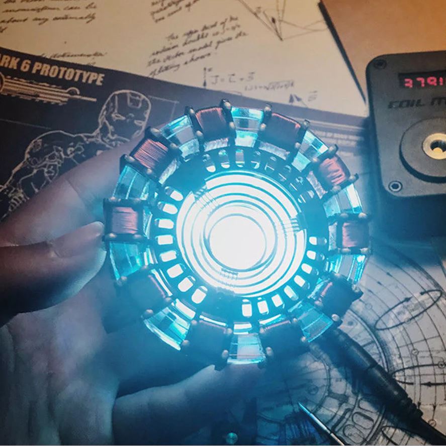 Iron Man Tony Stark MK1 Arc Reactor Stromversorgung über USB/Fernbedienung Model 