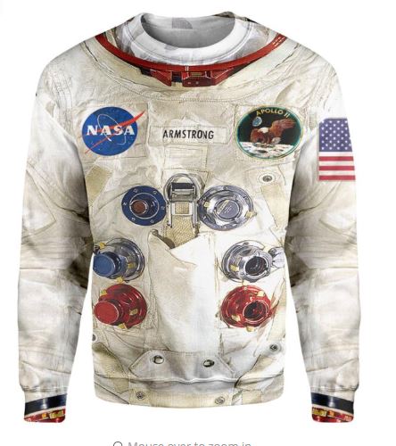 Astronauten-Mode Sweatshirt