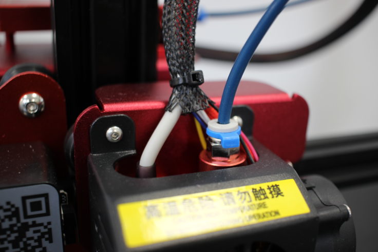 Verkabelung des CR-10S Pro: Netzschläuche, Kabelbinder - solide gelöst
