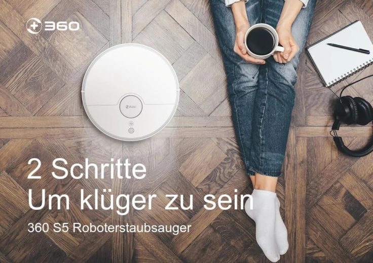 360 S5 Saugroboter Werbung klüger sein