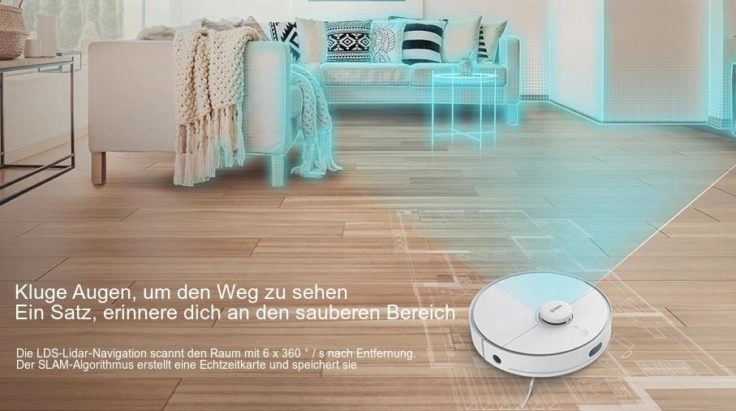 360 S5 Saugroboter Werbung kluge Augen