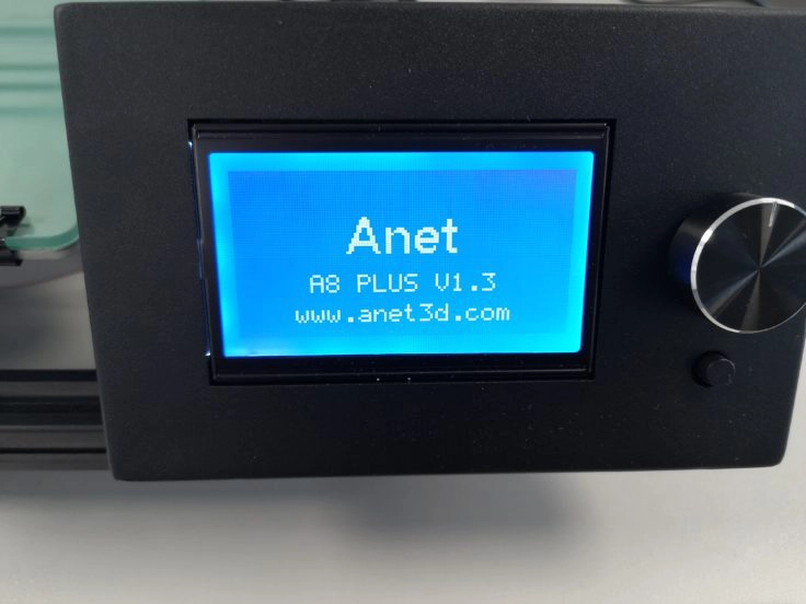 Anet-A8-Plus-Startbildschirm