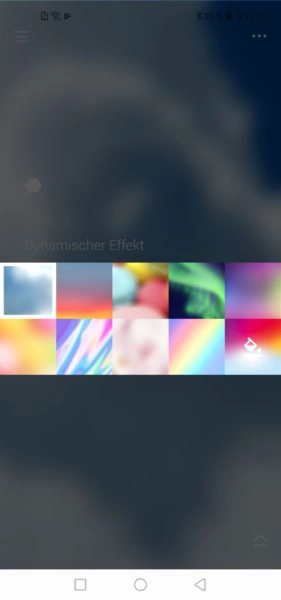 Cololight LED-Lichter: Auswahl der Effekte in der App