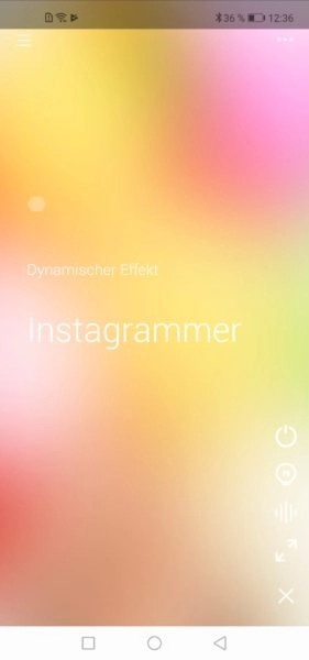 Cololight LED-Lichter: vorgefertigte Effekte in der App