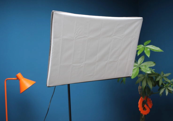 Die Craphy Softbox aufgebaut 