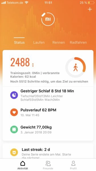 Huami Amazfit Cor 2 Mi Fit App