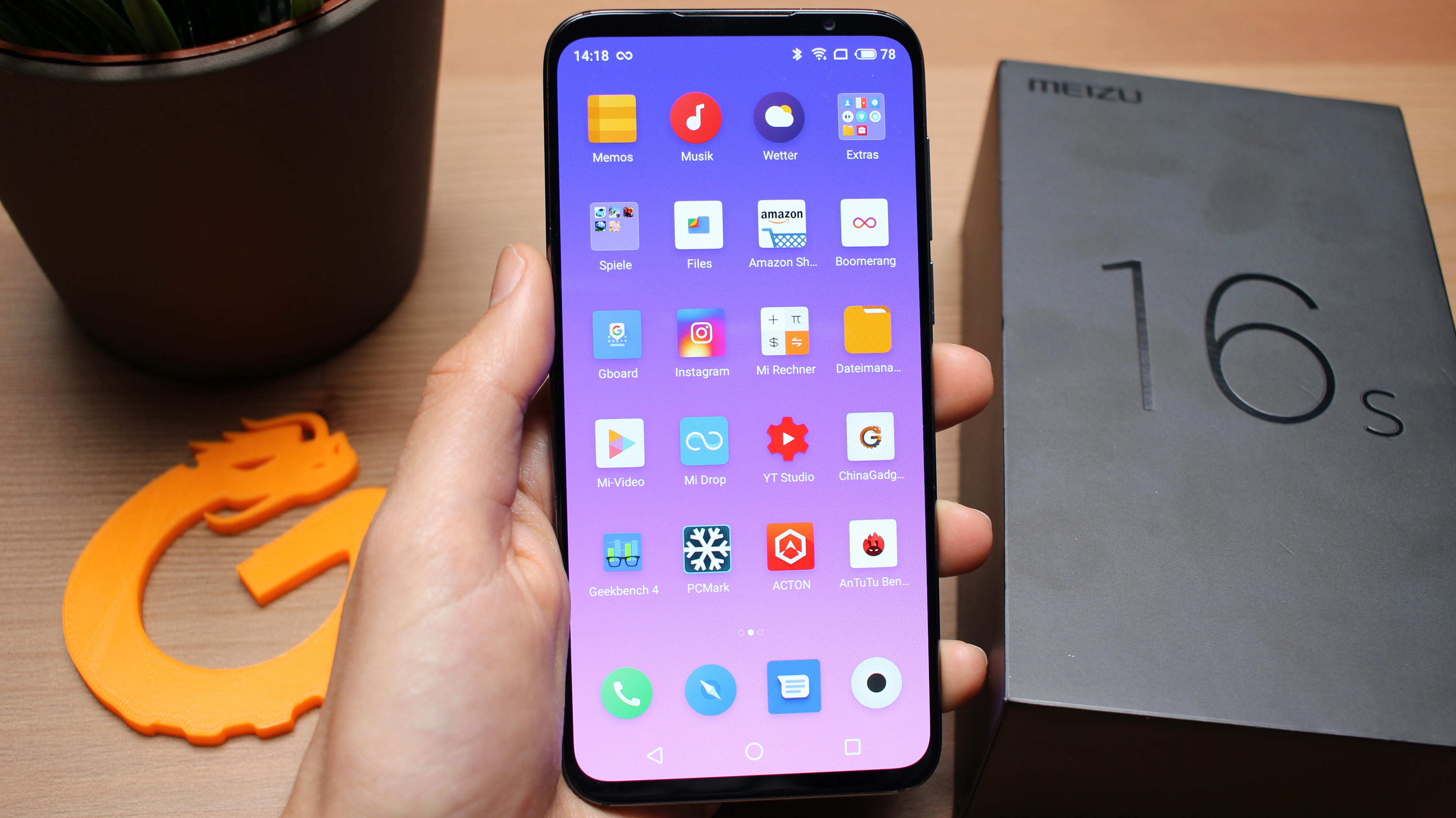 Meizu 16S Smartphone in Hand
