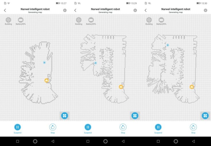 Narwal Robotics Saugroboter App Mapping