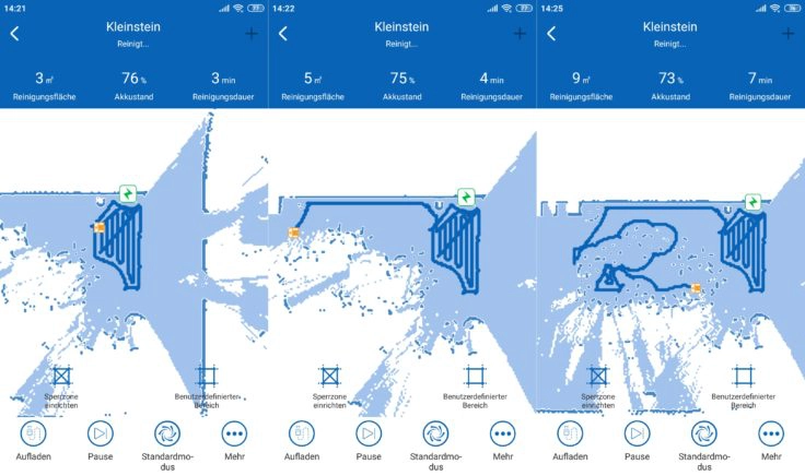 Proscenic D550 Saugroboter App Mapping