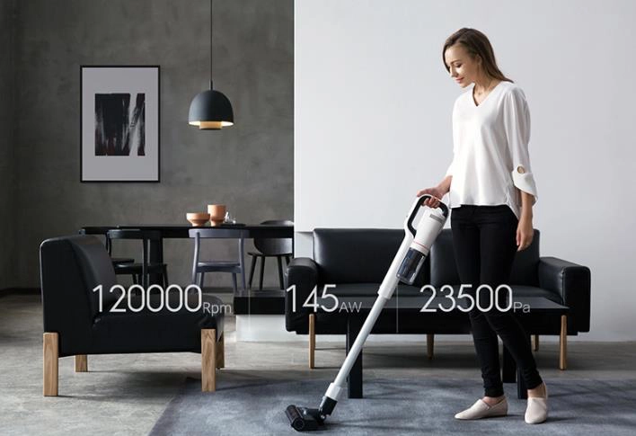Roidmi NEX Akkustaubsauger Einsatz
