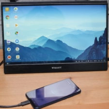 WIMAXIT 15,6 Zoll USB-C Monitor mit Smartphone (2)