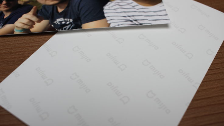 Xiaomi Fotodrucker Mijia-Fotopapier Rückseite