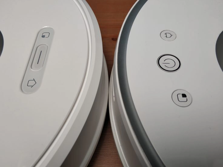 Xiaomi Roborock S6 Saugroboter Buttons Vorderseite Vergleich