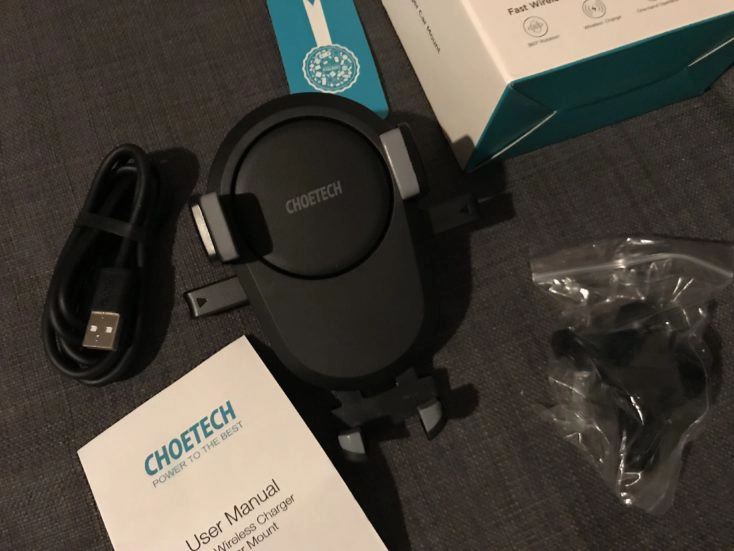 CHOETECH T530-S KFZ Qi-Ladegerät Lieferumfang