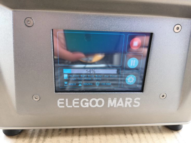 Elegoo Mars 3D-Drucker: Druckdauer